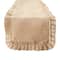 DII® Natural Ruffle Trim Jute Table Runner, 14x72 inch